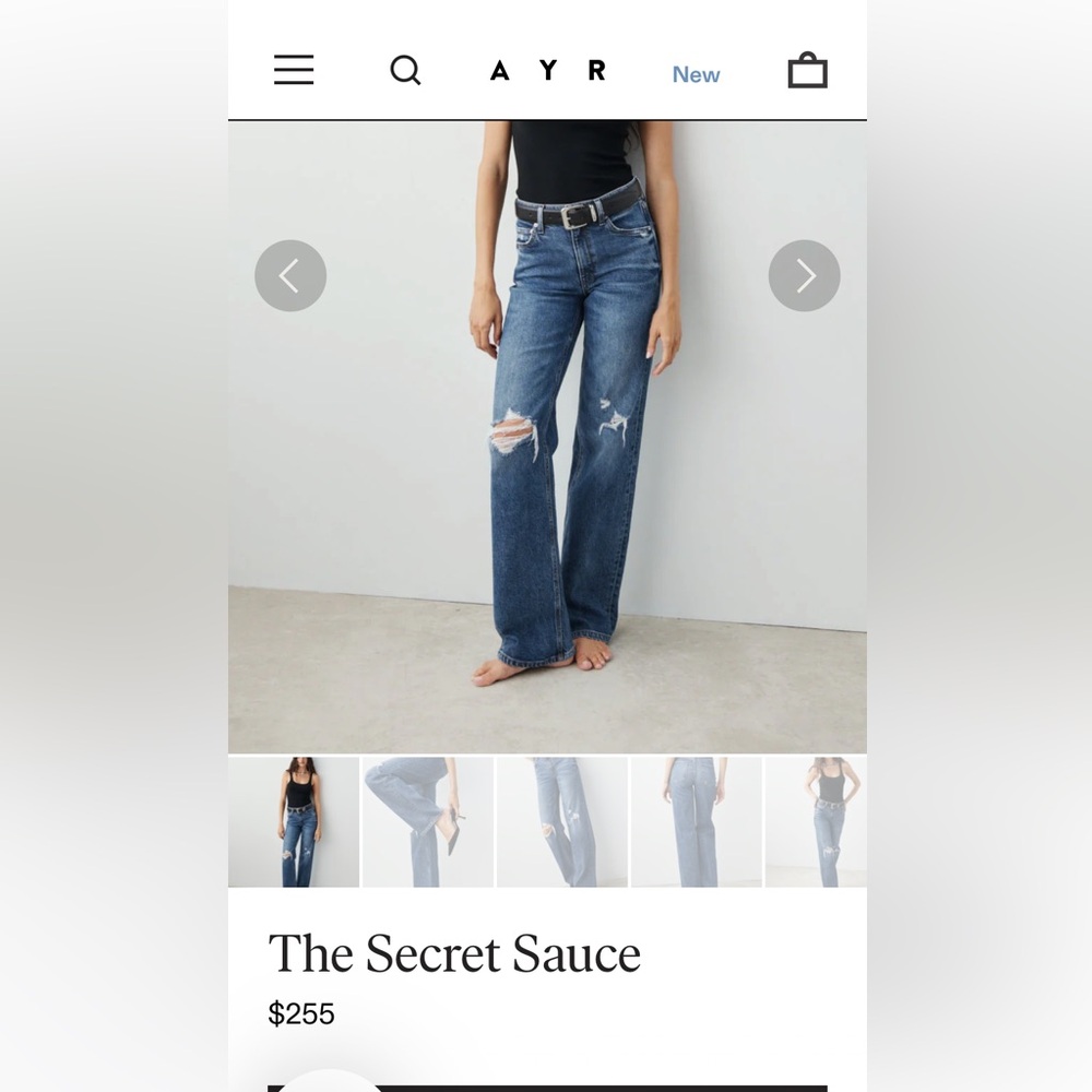 AYR The Secret Sauce wide leg jeans 26